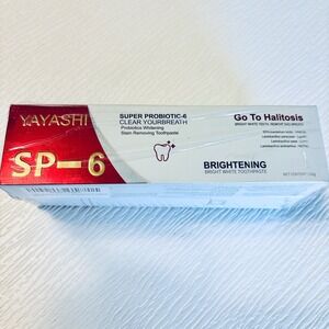 2 Pack SP-6 Super Probiotic-6 Brightening Toothpaste Stain Removal 120g NEW